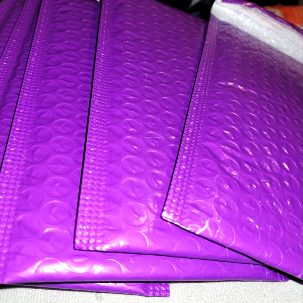 6pcs Purple Bubble Mailers